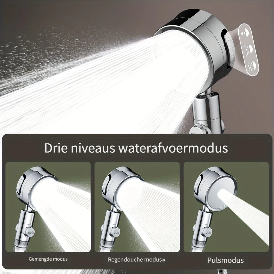 PureFlow Deluxe – Filtered Douchekop met Verstelbare Stralen